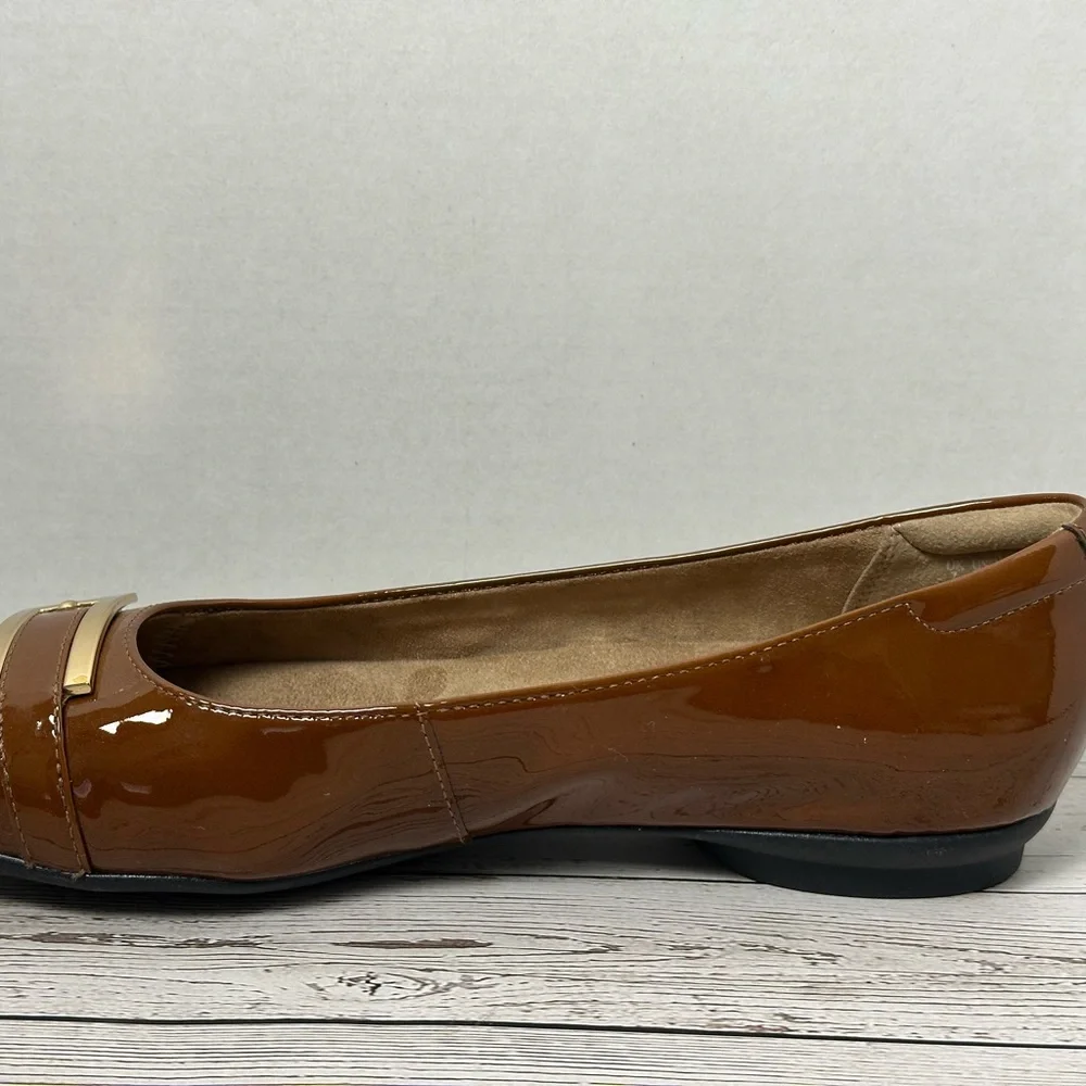 Clarks patent leather